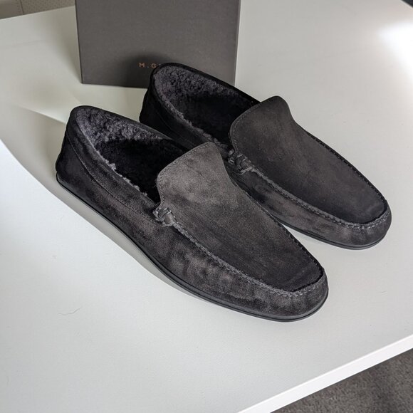 M. Gemi The Felize Shearling Uomo Black Men`s Moccasins Size US 13 / IT 46 main image 7